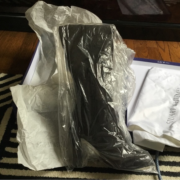 Stuart Weitzman Women's Alljill Anthracite Suede Over The Knee Boot - Picture 7 of 7